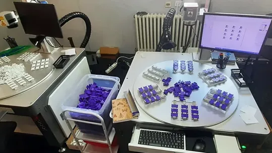 Шестистанционный лазерный маркиратор для российского производителя ушных бирок для животных