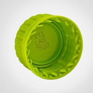 Лазерная маркировка пластиковых крышек для бутылок