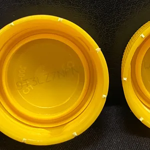 Лазерная маркировка пластиковых крышек для бутылок