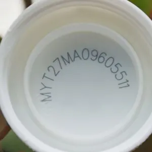 Лазерная маркировка пластиковых крышек для бутылок