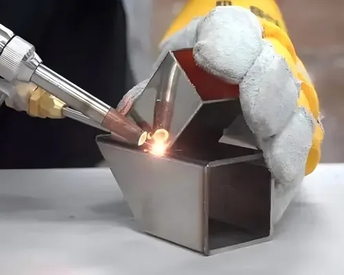 Лазерная сварка профильных (квадратных) труб из нержавеющей стали